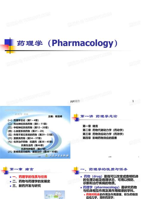 药理学--药理学总论课件PPT模板下载_编号lzbxayyv_熊猫办公