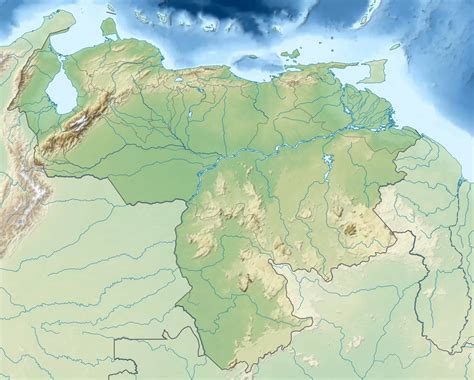 委内瑞拉地势图 - 委内瑞拉地图 - 地理教师网