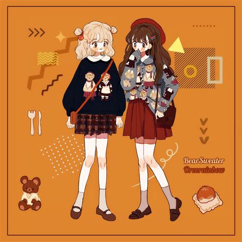 二次元人物服装图片