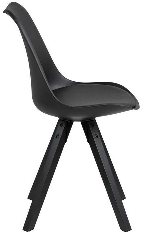 Kėdė PETANGE Juodos spalvos stiliaus palėpės viduje actona, modelis ...