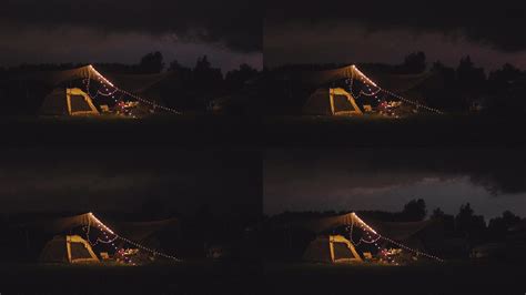 一个下雨的下午，在深山中的露营帐篷_3840X2160_高清视频素材下载(编号:24860488)_全部_光厂(VJ师网) www.vjshi.com
