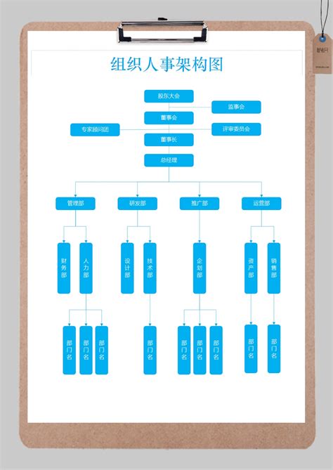 组织_简单公司组织结构图EXECL模板下载_图客巴巴