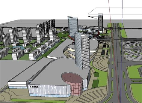 现代超高层商业综合楼3dmax 模型下载-光辉城市
