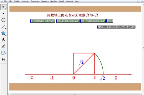 动态演示用数轴上的点表示无理数-几何画板网站