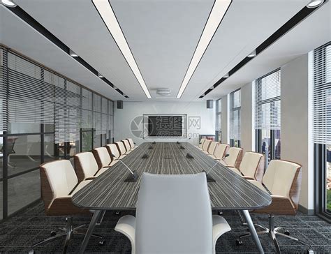 现代简洁风办公会议室室内设计效果图高清图片下载-正版图片501210657-摄图网