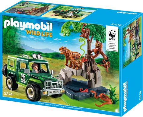 PLAYMOBIL 5274 WWFGeländewagen bei Tigern und Orangutans: Amazon.de ...