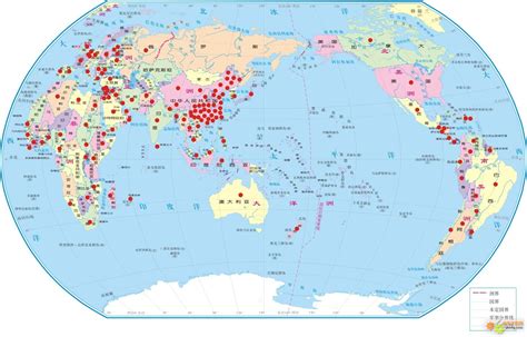 世界地图中国图片