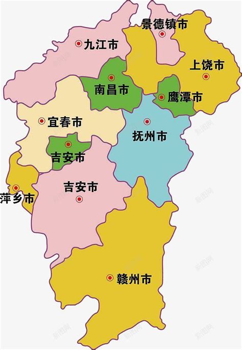 江西省政区图大图_江西地图_初高中地理网