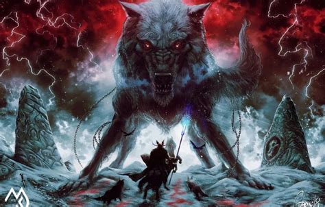 北欧神话中的最强王者——巨狼芬里尔，实力可以秒杀奥丁