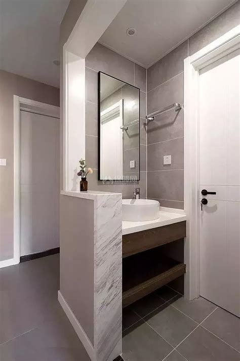 洗手台放卫生间外面设计 一起来看看有没有适合你家的案例 - 装修保障网