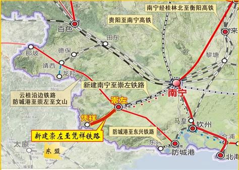 广西高速铁路规划图-广西十三五开工建设的高铁有哪几条