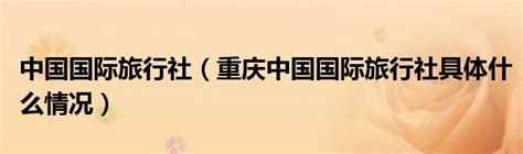 中国国际旅行社总社标志含义 - LOGO设计网