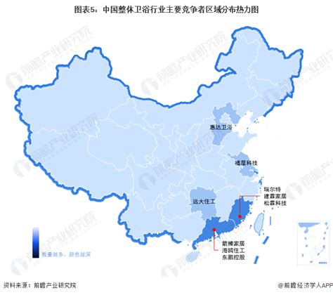 2023年中国整体卫浴行业竞争格局及市场份额分析 箭牌家居和东鹏控股市场份额并列首位_研究报告 - 前瞻产业研究院