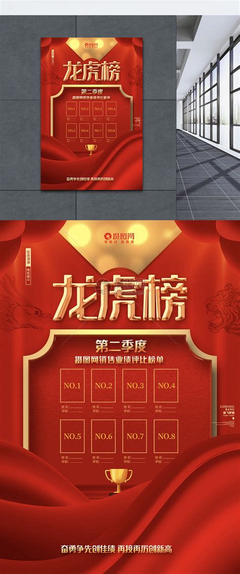 红色喜庆龙虎榜企业销售业绩龙虎榜海报设计模板素材-正版图片401936213-摄图网