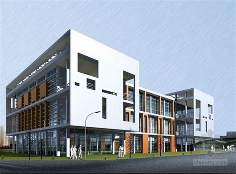 现代大型商业办公综合建筑设计SU模型 - SketchUp模型库 - 毕马汇 Nbimer