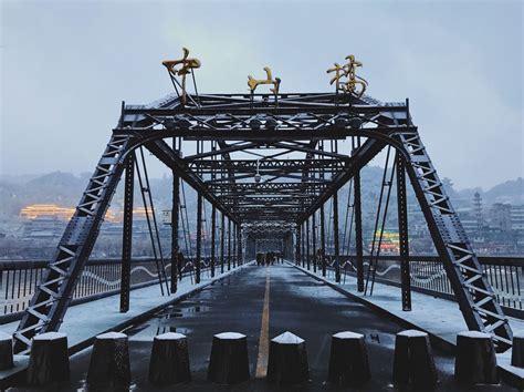 兰州中山桥夜景高清图片下载-正版图片501792702-摄图网