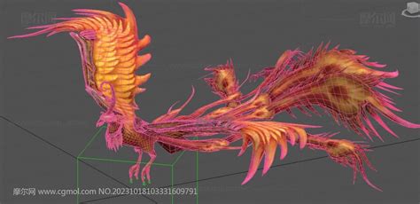 火凤凰坐骑3dmax模型,带飞舞动画_飞禽动物模型下载-摩尔网CGMOL