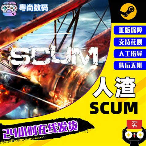 pc中文正版steam游戏 scum人渣 SCUM激活码cdk生存联机游戏_虎窝淘