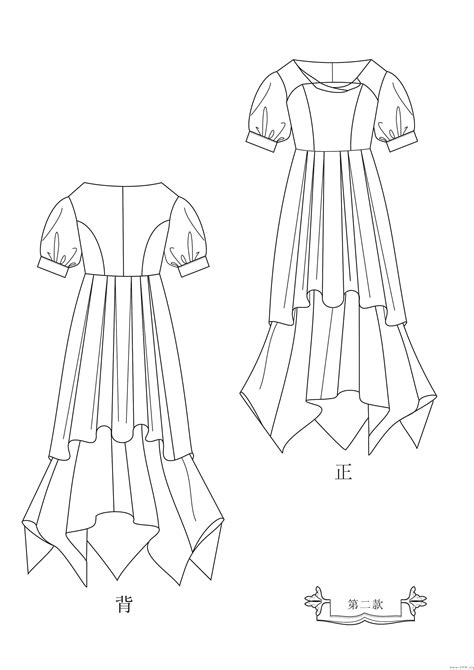 手绘服装平面款式图1:1对照（含绘制教程）-服装设计-CFW服装设计网手机版