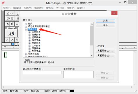 如何在MathType中添加新标签-MathType中文网