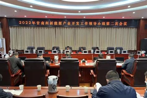 杨武主持召开甘南州新能源产业开发工作领导小组第二次会议