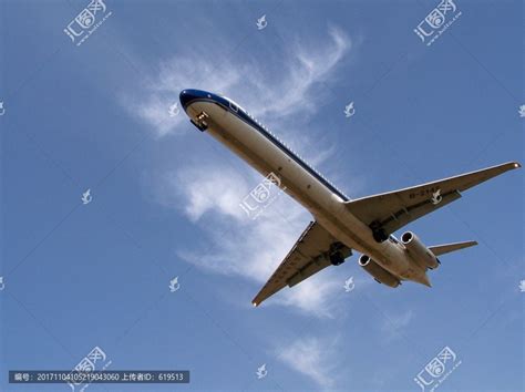 海南航空公司航班降落,交通运输,科学技术,摄影素材,汇图网www.huitu.com