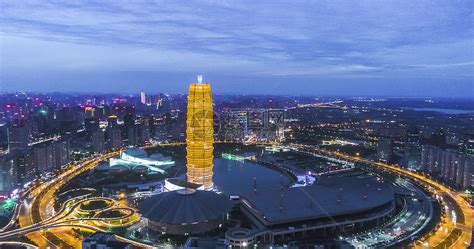 河南郑州郑东新区夜景高清图片下载-正版图片501558241-摄图网