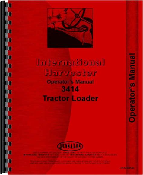 International Harvester 3414 Industrial Tractor Operators Manual