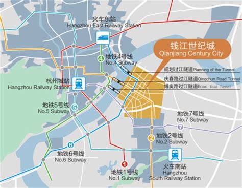 杭州之门：板块详细规划图(高清版)免费获取（奥体+钱江世纪城+亚运村）-杭州看房网