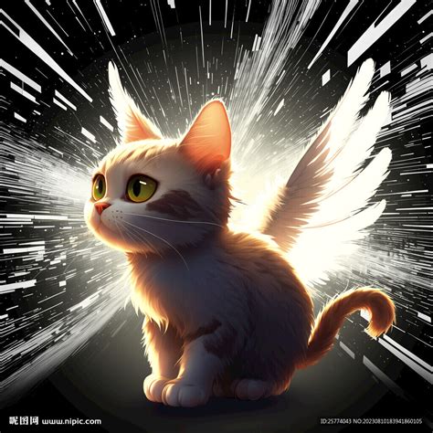 天使猫设计图__广告设计_广告设计_设计图库_昵图网nipic.com