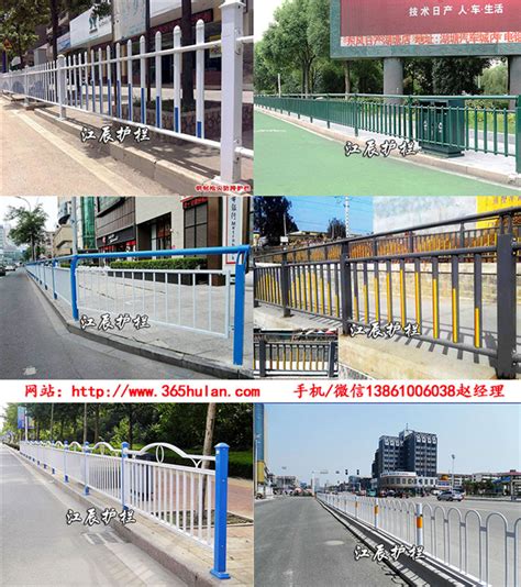 人行道路护栏施工实例-常州江辰锌钢护栏