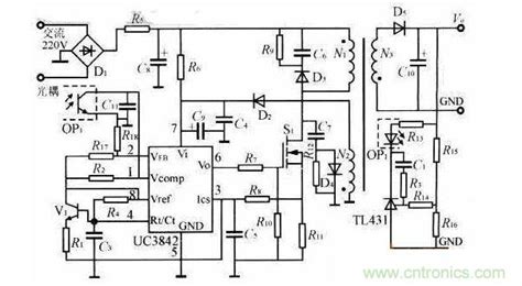 UC3842应用于电压反馈电路中的探讨_设计实例_电源开发网 dykf.com