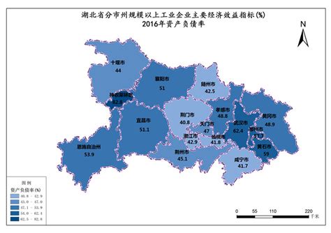 湖北省2016年资产负债率-免费共享数据产品-地理国情监测云平台
