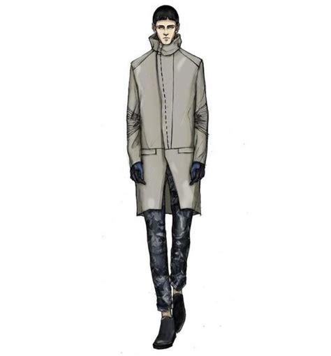 休闲男装大衣款式-男装设计-CFW服装设计