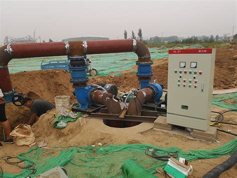 排涝泵站800Q-70井筒安装潜水轴流泵-德能泵业（天津）有限公司