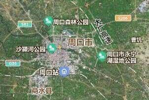 河南周口地区地图