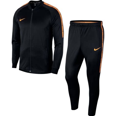 Nike Trainingspak Dry Squad Knit Fast AF - Zwart/Oranje | www ...