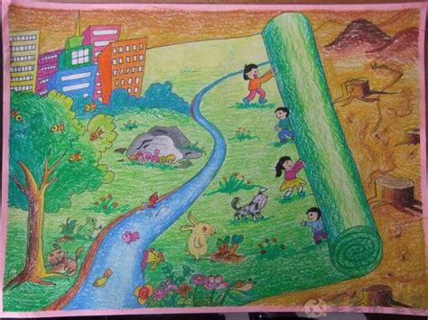 二年级简笔画我的家乡,二年级简单_大山谷图库
