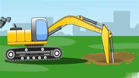 挖掘机视频表演大全挖土机玩具动画儿童玩具卡车汽车