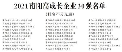 速看！2021南阳企业50强名单出炉_澎湃号·政务_澎湃新闻-The Paper