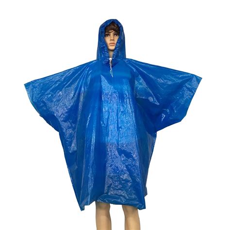 厂家定制PE材质有袖口雨衣 一次性雨衣雨披可定制尺寸印刷图案