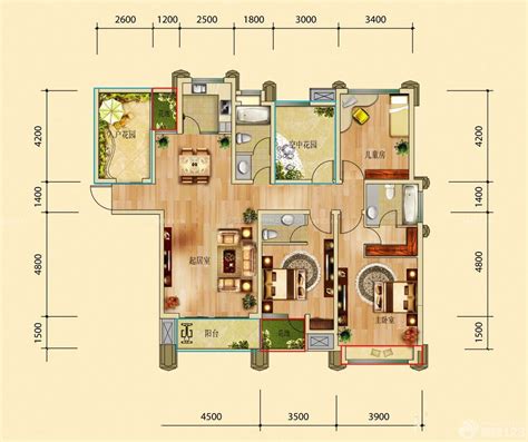 120平方米农村一层平房别墅设计图纸，含外观效果图(125平方米，10万，Y748）