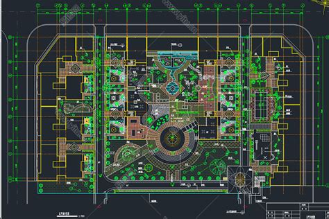 详细的公园景观设计cad施工图