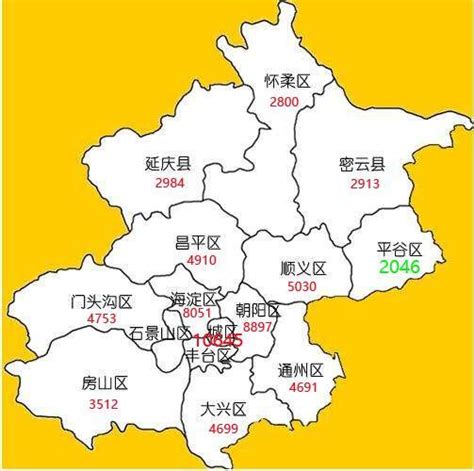北京市东城区与西城区范围