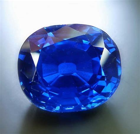 合成蓝宝石 蓝刚玉Blue sapphire 长方形裸石 雷地恩切工-阿里巴巴