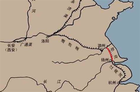 京杭大运河地图图片