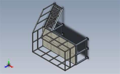 三层钢结构平台_SOLIDWORKS 2014_模型图纸下载 – 懒石网