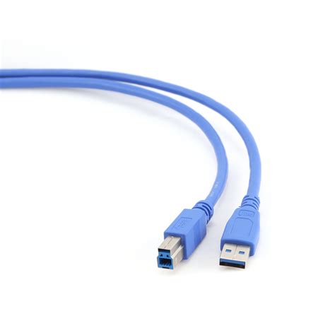 Cordon USB 3.0 A/ M vers B / M - 1.80 m - Trademos