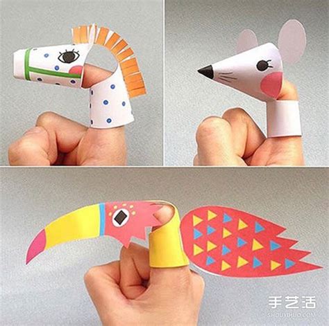 幼儿手指偶制作步骤图 简单玩具指偶制作方法💛巧艺网