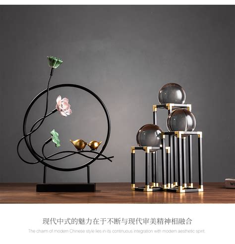 新中式花瓶装饰品小摆件现代中式客厅电视柜创意家居禅意装饰摆设-绿植-2021美间（软装设计采购助手）